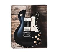 Ouyniei Tapis de souris imprimé guitare musicale antidérapant tapis de bureau tapis d'écriture