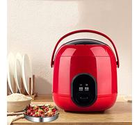 oUyOo Petit Cuiseur À Riz 1.2L Cuiseur À Riz Électrique Pot Intérieur Antiadhésif Entièrement Automatique pour 1-2 Personnes,Rouge