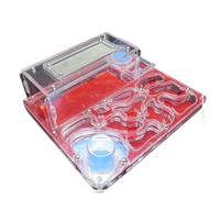 OUYUE Nid De Fourmis Château De Fourmis en Acrylique À Monter Soi-même, Tours d'eau Jumelles, Ferme Nids, Atelier Écologique Scientifique Château De Fourmis(Rot)