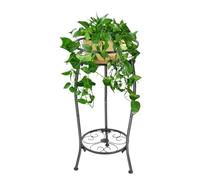 OUYUE Support De Plantes Support De Plante en Pot en Métal D'extérieur À 2 Niveaux, Étagère De Pot De Fleur pour Jardinières Multiples Porte Plante