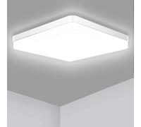 Ouyulong Plafonnier Led Carré 36W, Plafonnier Led Cuisine 4000K Blanc Naturel,4350LM,Plafonnier Salle De Bain Étanche IP54, Utilisé Chambre Couloir Salon Balcon Garage