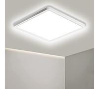 Ouyulong Plafonnier LED lumière froide 36 W, plafonnier plafond cuisine 4100 lm, 6 500 K, IP44 imperméable, plafonniers de salle de bain, plafonniers de plafond pour salon, chambre, couloir, bureau