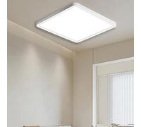 Ouyulong Plafonnier Salle De Bain 36W Étanche IP44, Plafonnier Led Salon Carré 30x30 CM, 4100LM,Blanc Naturel 4500K, Plafonnier Utilisé Dans La Cuisine,Couloir,Balcon Garage,Bureau