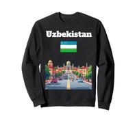 Ouzbékistan Voyage Souvenir Tachkent City Lover Drapeau ouzbékistan Sweatshirt