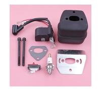 OUZHOULGPS Bobine d'allumage for tronçonneuse 136 137 141 36 41, Joint de Boulon, Plaque Refroidissement, Interrupteur d'arrêt, pièce Rechange Partie