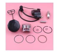 OUZHOULGPS Bobine d'allumage, Piston de 35 mm, Bougie, Bouchon réservoir, kit for Moteur débroussailleuse 4 Temps GX25 GX 25 Partie