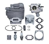 OUZHOULGPS Kit Cylindre-Piston de 47 mm for carburateur MS361, soupape de décompression, Joint de Bougie d'allumage, pièce de tronçonneuse Accessoires