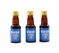 Ouzo (anise) 3x25 ml - sans alcool, Essence de Vodka, Arôme pour gâteau