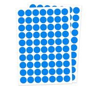 Ouzoustate Lot de 1050 autocollants ronds à pois bleus de 2,5 cm