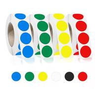 Ouzoustate Lot de 4 000 autocollants ronds colorés de 1,9 cm pour garage, cour, vente, pour tout-petits, salle de classe, bureau