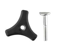 OUZRYWSDP Accessoires 2 pièces de pièces de Tondeuse à Gazon, poignée Triangulaire, Bouton, vis, Boulon Compatible avec Le Jeu de boulons. Jardin