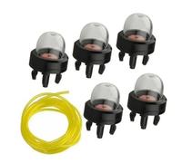 OUZRYWSDP Remplacer Lot de 5 poires d'amorçage, Capuchon de Poire de carburateur et Tuyau d'essence de 1 m for Accessoires de Tondeuse à Gazon à Fil