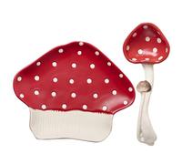 OUZVI 1 ensemble de vaisselle de champignon vaisselle multifonction assiette à dessert en forme de champignon assiettes en forme de champignon plat de fruits fournitures de fête champignons plats