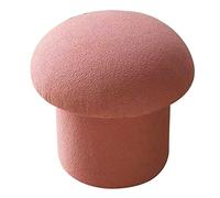 OUZVI Tabouret rond moderne en forme de champignon jaune pour canapé, élastique et confortable, petit tabouret, accessoires de décoration de la maison (rose, S)