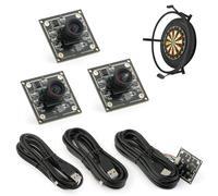 ov9732 Module Caméra 100 Degrés pour Fléchettes Voiture Dart Système de Caméra 3 Set 1280x720 30fps Reconnaissance Visage Image Enregistrement 2M Câble USB2.0 Sortie Téléphone