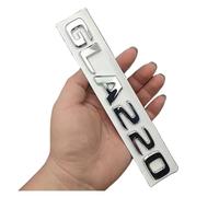 OVAIRES Badge 3D ABS GLA 220 Logo GLA220, Lettres Autocollantes for Coffre de Voiture, adapté for Mercedes GLA220 X156 H247 2014 2016 2017 2018, Accessoires(Chrome 17-23)