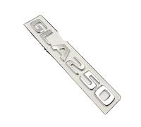 OVAIRES Badge 3D ABS GLA 250 Logo GLA250, Lettres Autocollantes for Coffre de Voiture, adapté for Mercedes GLA250 X156 H247 2014 2015 2021 2018, Accessoires(Chrome 17-23)