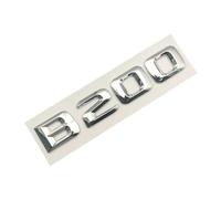 OVAIRES Badge de Coffre arrière de Voiture en Lettres chromées ABS 3D B180 B200 B250 B260 B220 CDI 4matic, Logo emblème adapté for Mercedes B W246 W245, Accessoires(B200)