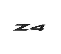 OVAIRES Voiture 3D ABS Coffre arrière Lettres Mots Logo Badge emblème Style Autocollant adapté Fit for BMW Z4 E85 E86 E89 G29 Accessoires de décoration(Gloss Black)