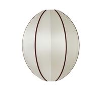 Oval Abat-jour Grand Off-White/Bordeaux