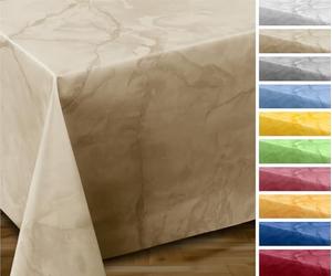 OVAL ROUND ECKIG, nappe de jardin en toile cirée, taille et motif au choix, Plastique, beige, Eckig 140x220 cm
