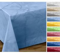 OVAL ROUND ECKIG, nappe de jardin en toile cirée, taille et motif au choix, Plastique, bleu clair, Eckig 140x240 cm