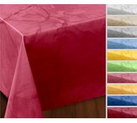 OVAL ROUND ECKIG, nappe de jardin en toile cirée, taille et motif au choix, Plastique, Rot, Eckig 140x140 cm
