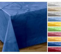 OVAL ROUND ECKIG, nappe de jardin en toile cirée, taille et motif au choix Rund 120 cm bleu foncé