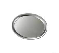 Oval Stainless Steel Serving Tray 28cm Mirror Polish(Small) | Mirror polish finish, elegant presentation, fits cafes and homes, 28.7x22.2cm large size, seamless structure