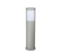Ovale Lampadaire sur Mât Cando 65 CM IP54 En Argent E27 Wegeleuchte Jardin