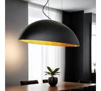 Ovale Pendelleuchte or Noir L:117cm Grand 5x E27 Suspendue à Manger Mavelle