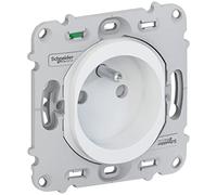 Ovalis - prise de courant - 2P+T - 16A - avec éclipse - sans plaque de finition