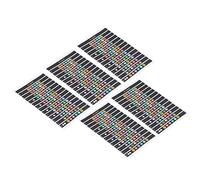OVAQUIXI 10 Feuilles D'Autocollants pour Touche de Guitare, Ensemble Pratique pour Mémoriser des Notes pour Débutants pour la Pratique, Autocollants Adhésifs Faciles à Déchirer (T-101C 【Surface