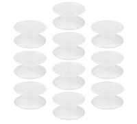 OVAQUIXI 10 Pcs Silicone Double Face Ventouse Double Face Ultra Forte Force D'aspiration Transparent Flexible avec Gel de Silicone pour Aquarium Fish Tank Tube de Pompe Tube