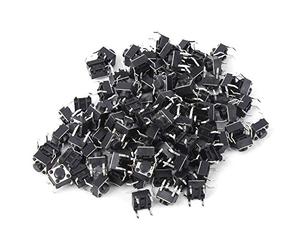 OVAQUIXI 100 Pièces Micro Interrupteur Tactile Compact momentané Tactile Bouton Poussoir pour Appareils électroniques DC12V