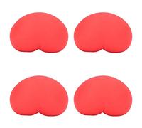 OVAQUIXI 12 Pièces Jouet Anti-Stress en Forme de Cœur élastique Doux Rouge Simulation Balle de Décompression en Caoutchouc Jouet pour Enfants Adultes, Balle Anti-Stress Non Toxique sans Odeur pour