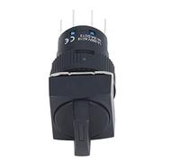 OVAQUIXI 25 Pièces Commutateur de Commutation en Laiton ABS Sélecteur 3 Positions 24 V Conception de Bouton 8 Broches Autobloquantes Auto-réinitialisation pour l'installation de Bricolage de Boîte