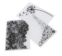 OVAQUIXI 3 Pièces Dossiers de Gaufrage DIY Modèles de Gaufrage en Papier pour la Fabrication de Cartes Scrapbooking avec Matériau Plastique Durable Compatible avec la Plupart des Machines