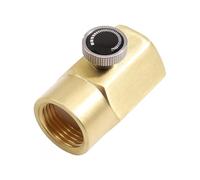 OVAQUIXI Adaptateur de CO2 de Soude, Connecteur de Valve de Recharge de Bouteille en Laiton TR21 4 CGA320 pour un Remplissage Facile de CO2 pour les Machines à Soda Domestiques