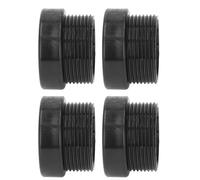 OVAQUIXI Adaptateur Stabilisateur pour Parasol de Piscine, Manchon fileté en ABS Résistant à la Rouille pour Mâts de Parasol D'extérieur, Offrant une stabilité Accrue pour Terrasse, (BLACK)