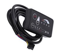 OVAQUIXI Affichage de Vélo électrique LED S810 de Haute qualité avec Fonction de Mémoire de Vitesse, Enregistrement de la Consommation D'énergie en Temps Réel, Parfait pour Le Contrôleur JN et Le