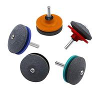 OVAQUIXI Affûteur de Lame de Tondeuse à Gazon Universel, Outil de Meulage en Corindon, Kit d'affûtage de Foret Efficace pour Pelouse et Jardin (Rouge)