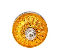 OVAQUIXI Ampoule Rotative RVB ABS LED Lampe à Changement de Couleur 6 W 110 à 220 V avec Effet Rotatif 6 Couleurs pour éclairage Saisonnier de Mariage, Fête à Domicile, Bar (Ampoule dorée (