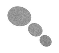 OVAQUIXI Assiettes en Feutre pour la Plaque Réutilisable des Plats de Protection des Plats en Feutre, Séparateurs Gris Pratiques pour les Quotidiens