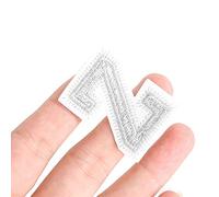 OVAQUIXI Autocollants Alphabet en Tissu de 26 Pièces, or et Argent, Hauteur 4 Cm, Lettres Décoratives de Couture Bricolage pour Vêtements, Sacs, Décoration Intérieure, Personnalisation Artisanale