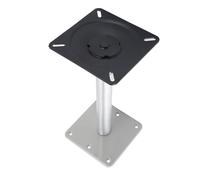 OVAQUIXI Base de Siège de Bateau, Ensemble de Piédestal Robuste Antidérapant en Alliage D'aluminium de 6.9 Pouces, avec Conception Antidérapante pour la Plupart des Supports de Siège de