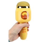 OVAQUIXI Beau Microphone sans Fil pour Enfants, Haut-Parleur Entièrement Magnétique, Blindage HiFi, Très Amusant pour Les Enfants et Les Adultes (Yellow)