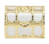 OVAQUIXI Boîte de Rangement de Bonbons 12 Pièces, Porte-bonbons, Conteneur de Chocolat pour Fête D'anniversaire de Mariage avec Matériau PS Durable or Argent (Doré 7cm)