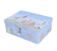 OVAQUIXI Boîte de Rangement en Métal avec Couvercle Verrouillable, 24,5 X | Contenant à Biscuits, Fer épais, Coffret Verrouillable, Usage Cuisine et Bijoux, Format Compact 24,5 Cm