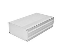 OVAQUIXI Boîtier électronique en Alliage D'aluminium, Argent oxydé au Jet de Sable pour Projets de Bricolage et Circuits Imprimés 68x145x250mm